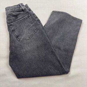 Quince Bella Stretch Patch Pocket Wide Leg Jeans Greyed Out W-PNT-163 Womens 24